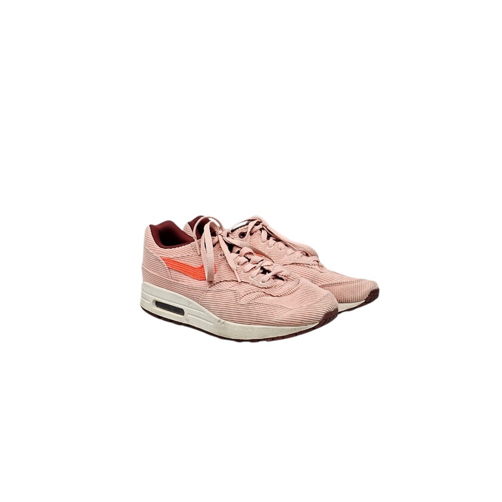Nike Men's Size 8 US Air Max 1 PRM  Coral Stardust Corduroy‎ Sneakers Shoes READ
